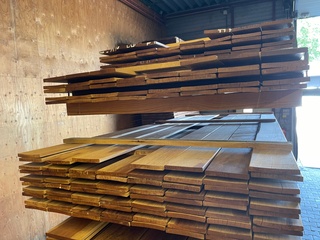 Ca. 73x Guyana Ipé Country Grade Planken Geschaafd, 18x140mm, lengte 3